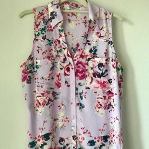 Express sleeveless portofino top